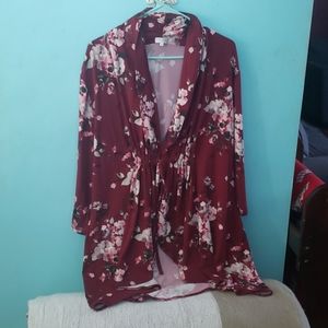 Kiyonna wrap jersey cardigan